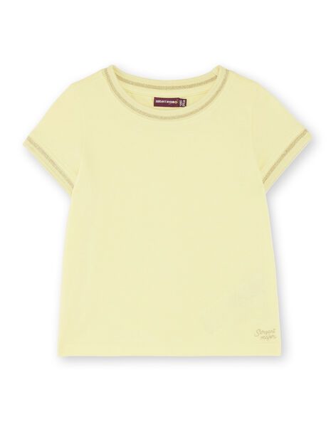 Тениска в бледожълт цвят 21E2PFK3TMC