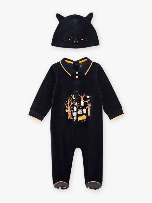 Тъмносиня хелоуин пижама за бебе момче 21H5BGH1GRE
