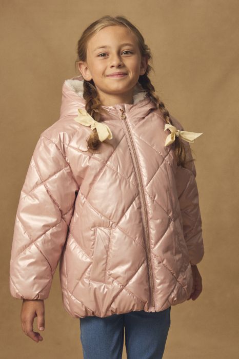 ПУХЕНО ЯКЕ ЗА МОМИЧЕ С КАЧУЛКА