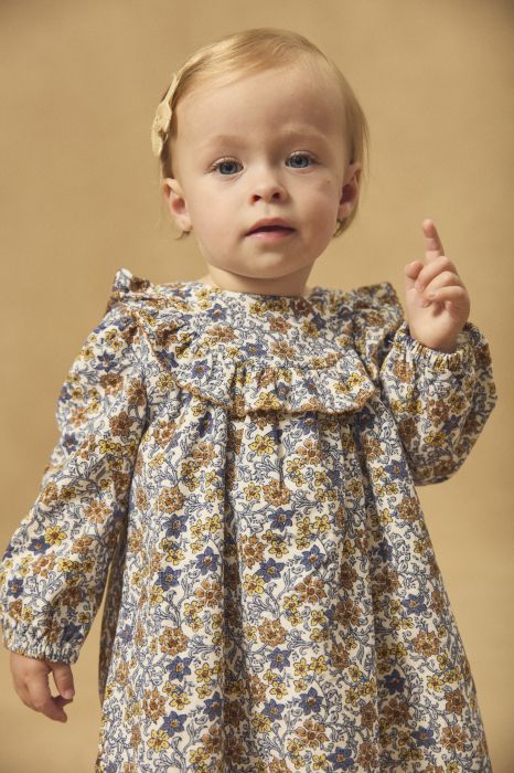 РОКЛЯ С ФЛОРАЛЕН ДЕСЕН ЗА БЕБЕ МОМИЧЕ