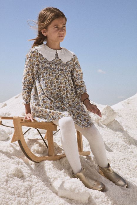  РОКЛЯ  ЗА МОМИЧЕ С ФЛОРАЛЕН ДЕСЕН 