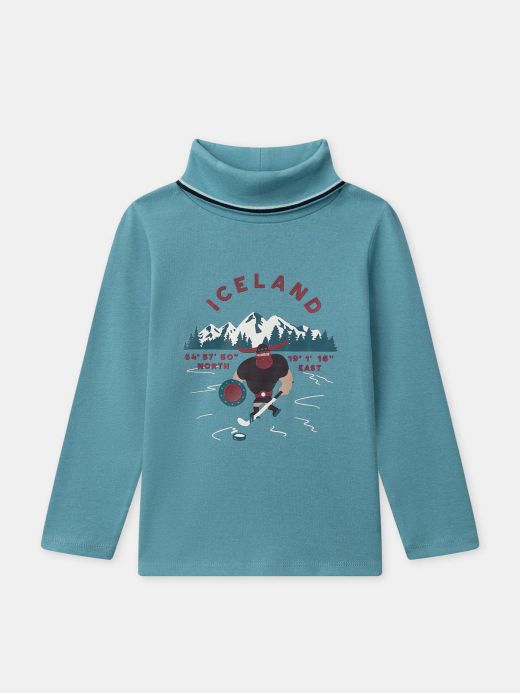 Зимна полуполо блуза за момче