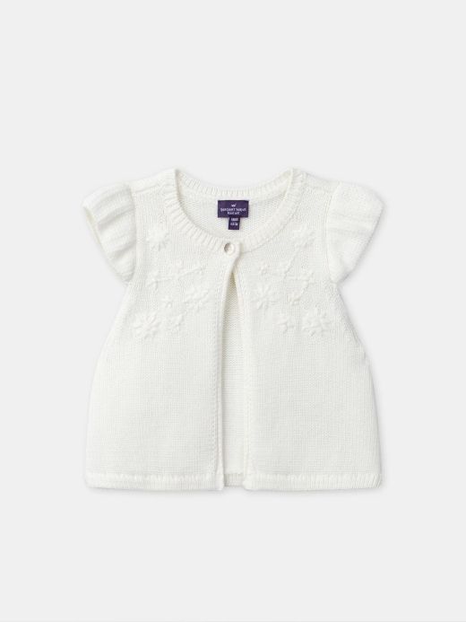 Екрю елек за бебе момиче