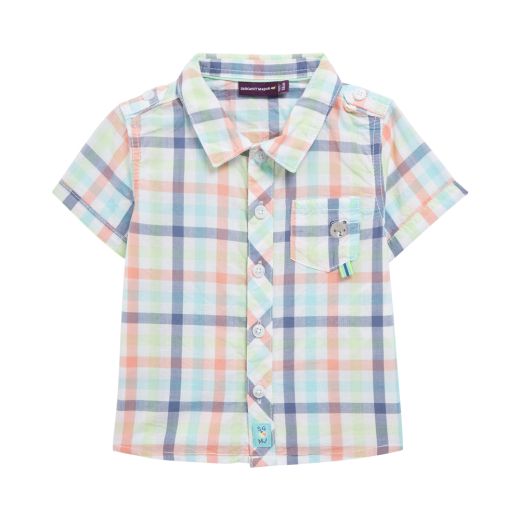 Риза цветно каре за бебе момче
