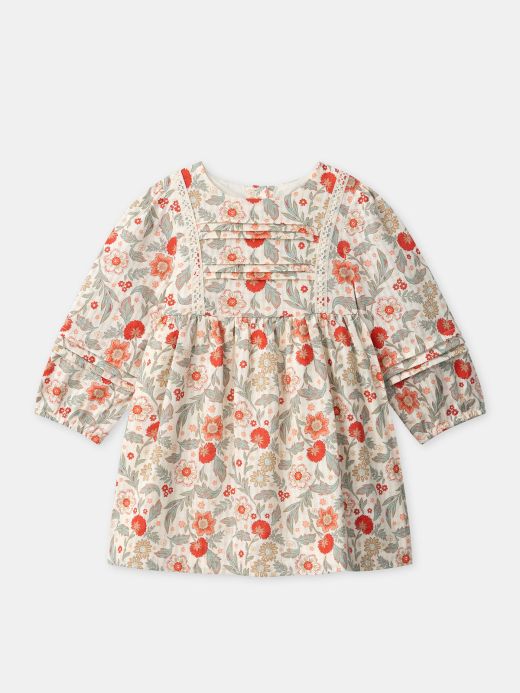 РОКЛЯ С ФЛОРАЛЕН ПРИНТ ЗА БЕБЕ МОМИЧЕ