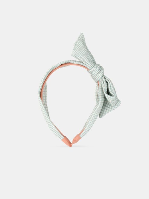 Лента за коса с панделка на каре за момиче