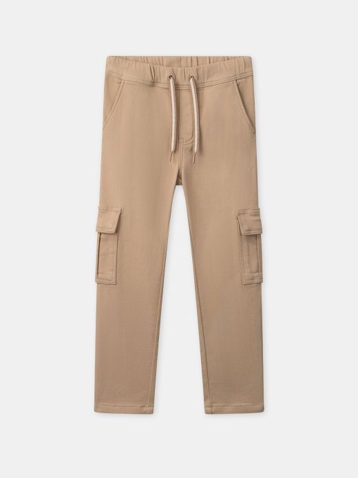 Бежов карго панталон за момче
