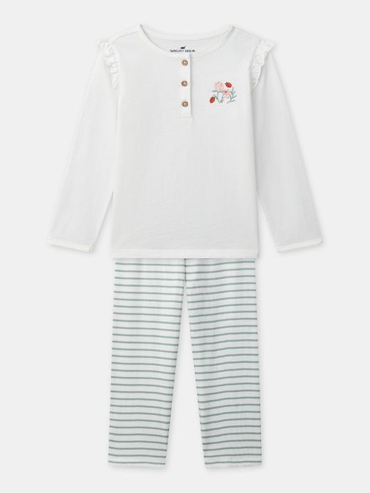 ПИЖАМА С ВОЛАНИ И РАЙЕТА ЗА МОМИЧЕ