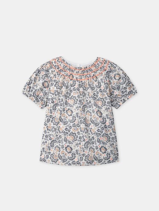 БЛУЗА С ФЛОРАЛЕН ПРИНТ ЗА МОМИЧЕ