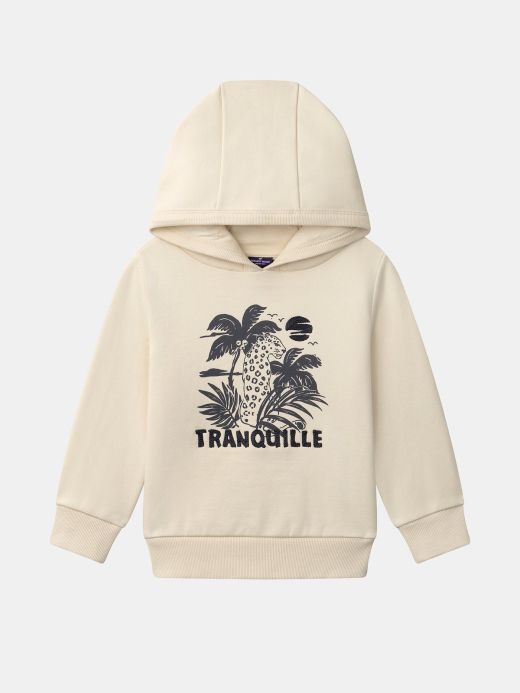 БЕЖОВ СУИЧЪР С КАЧУЛКА ЗА МОМЧЕ