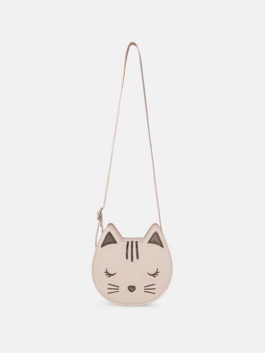 РОЗОВА ЧАНТА С ФОРМА НА КОТЕ С ПРЕЗРАМКА ЗА МОМИЧЕ