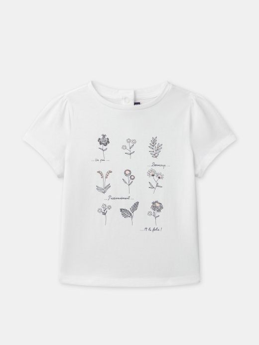 ТЕНИСКА С ФЛОРАЛЕН ПРИНТ ЗА МОМИЧЕ