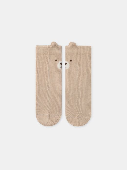 БЕЖОВИ ЧОРАПИ С МЕЧЕ ЗА БЕБЕ МОМЧЕ