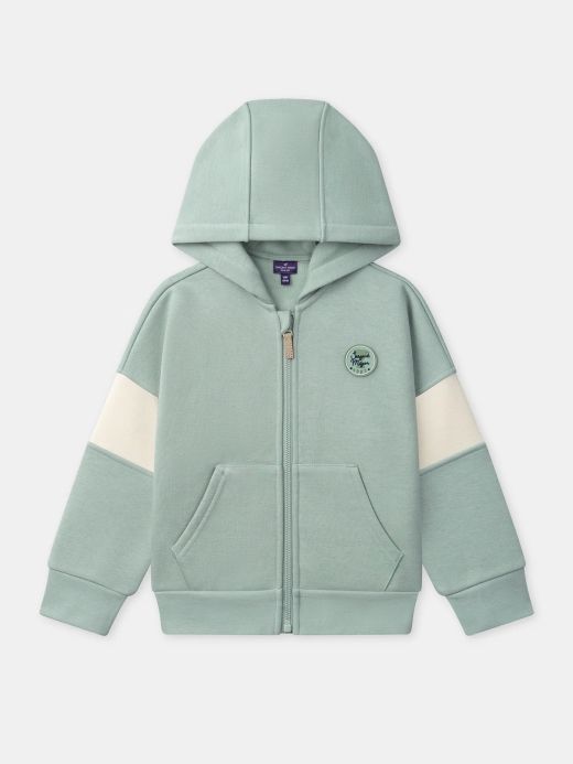 ЗЕЛЕН СУИТШЪРТ С КАЧУЛК ЗА МОМЧЕ