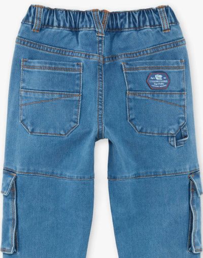 Сини дънки с карго джобове 21E3PGB1JEA