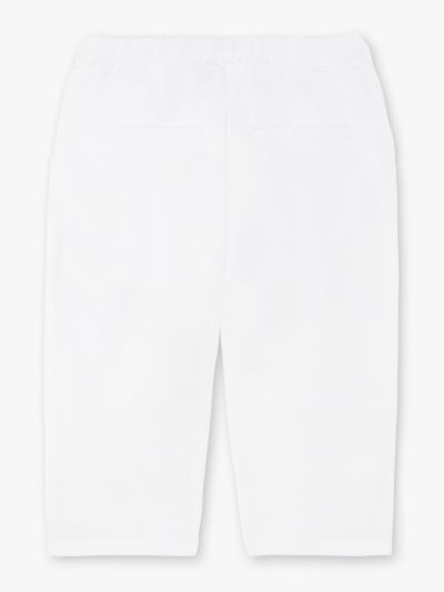 Бели панталони с бродерия и волани