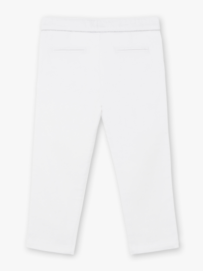 Бели панталони капри
