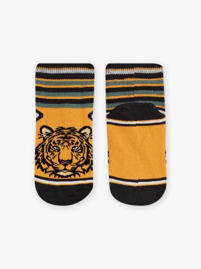 Къси чорапи в цвят горчица Тигър CELOUAGE