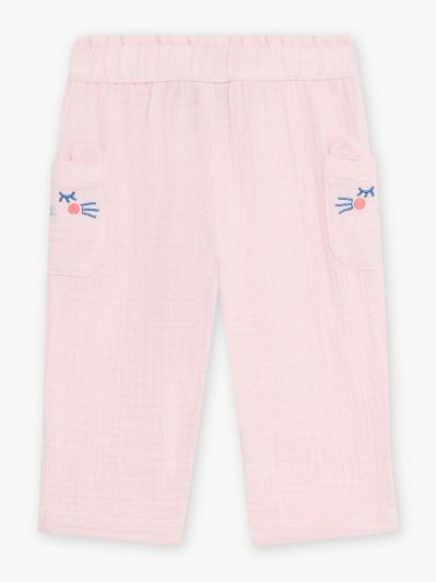 Розови панталони със  свободна кройка CANOLI