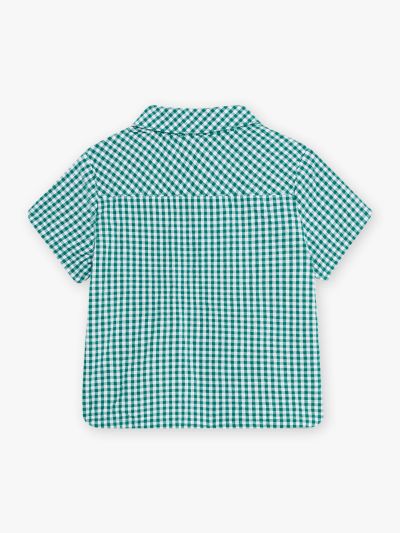 Риза от памук с къс ръкав CATARCEL 