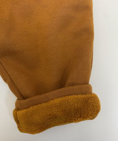 Ватиран панталон в цвят Camel VASIMON