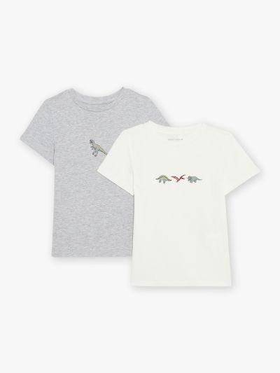 Комплект от 2 тениски от органичен памук FLOTIAGE 
