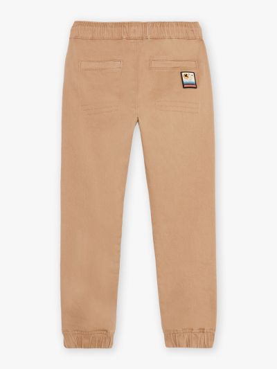  Панталон от памук в цвят лешник FIPOAGE 