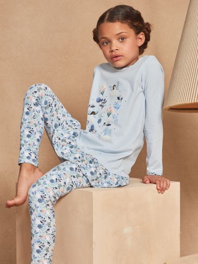 Пижама от памук с десен и мотив GRUBAETTE