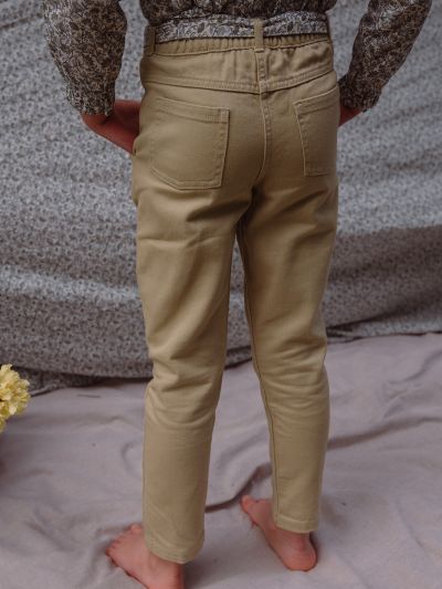 Панталон от кепър  с шал-колан GEOMETTE