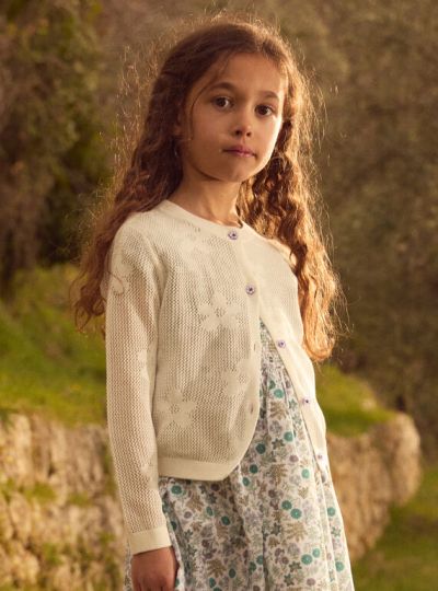 АЖУРНА ЖИЛЕТКА  С БРОДЕРИЯ ЗА МОМИЧЕ MLECARETTE