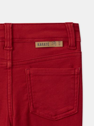 ПАНТАЛОН ОТ ЧЕРВЕН ДЕНИМ 