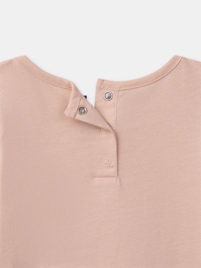 БЛУЗА ОТ ПАМУК С МОТИВ ЗА МОМИЧЕ