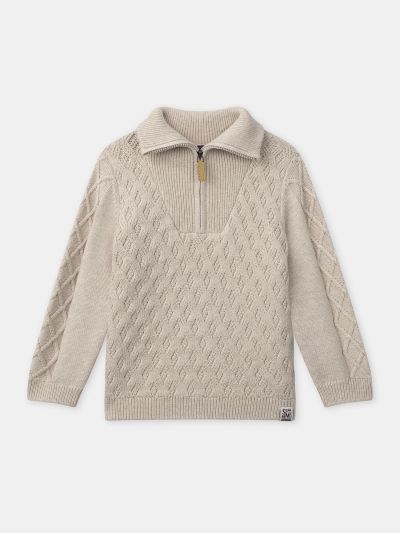 ПУЛОВЕР ЗА МОМЧЕ ОТ РЕЛЕФНА ПЛЕТКА