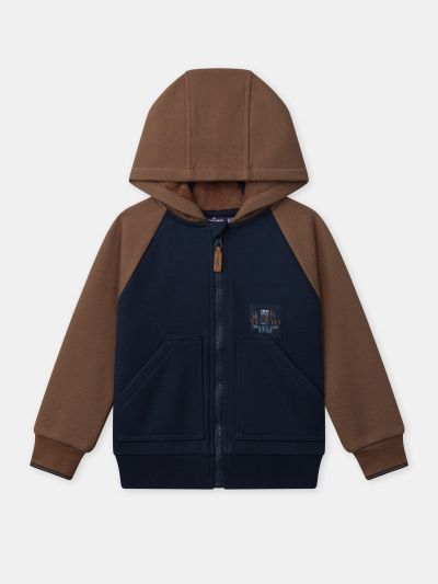 ПОЛАРЕНА ЖИЛЕТКА С ЦИП И КАЧУЛКА ЗА МОМЧЕ