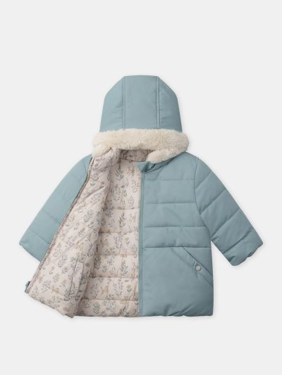 ДВУЛИЦЕВО ЯКЕ С КАЧУЛКА  ЗА БЕБЕ МОМИЧЕ