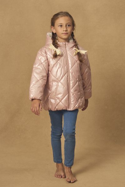 ПУХЕНО ЯКЕ ЗА МОМИЧЕ С КАЧУЛКА