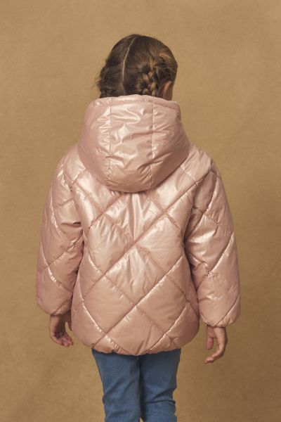 ПУХЕНО ЯКЕ ЗА МОМИЧЕ С КАЧУЛКА