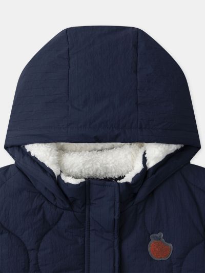 ПУХЕНО ЯКЕ ЗА МОМИЧЕ С КАЧУЛКА 