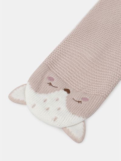 ПЛЕТЕН ШАЛ ЗА БЕБЕ МОМИЧЕ