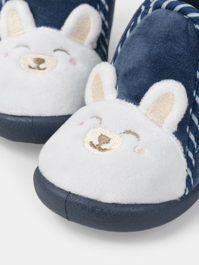 ДОМАШНИ ПАНТОФИ ЗА БЕБЕ МОМЧЕ 