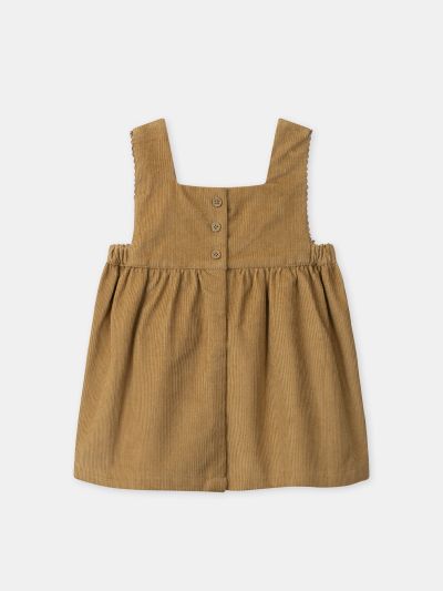 РОКЛЯ ОТ СИТНО РИПСЕНО КАДИФЕ 