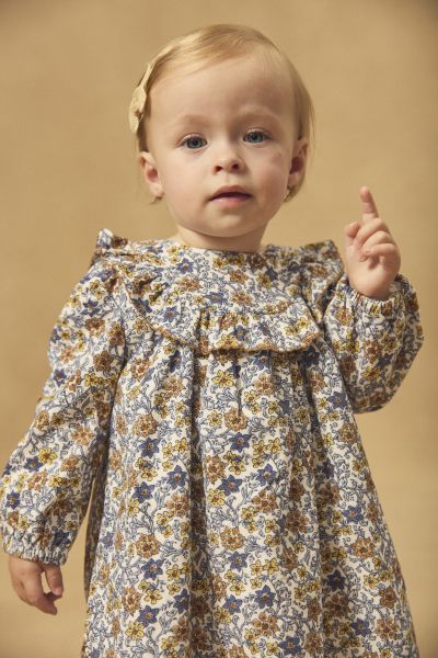 РОКЛЯ С ФЛОРАЛЕН ДЕСЕН ЗА БЕБЕ МОМИЧЕ