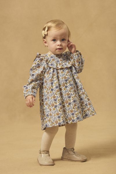 РОКЛЯ С ФЛОРАЛЕН ДЕСЕН ЗА БЕБЕ МОМИЧЕ