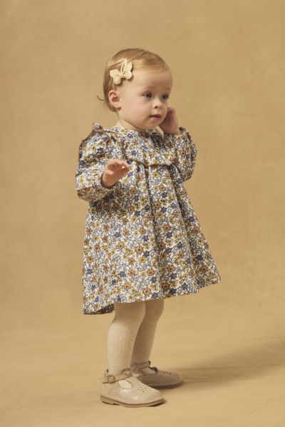 РОКЛЯ С ФЛОРАЛЕН ДЕСЕН ЗА БЕБЕ МОМИЧЕ