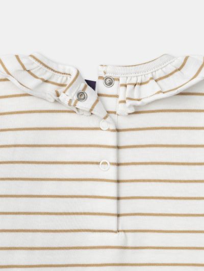 БОДИ-БЛУЗА С ВОЛАНИ ЗА БЕБЕ МОМИЧЕ 