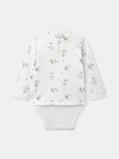 БОДИ-БЛУЗА С ДЕСЕН ЗА БЕБЕ МОМЧЕ  