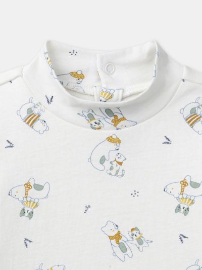 БОДИ-БЛУЗА С ДЕСЕН ЗА БЕБЕ МОМЧЕ  