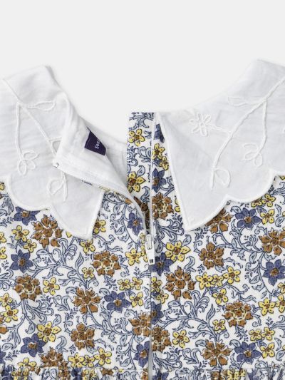  РОКЛЯ  ЗА МОМИЧЕ С ФЛОРАЛЕН ДЕСЕН 