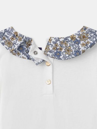 БЛУЗА С ВОЛАН ЗА МОМИЧЕ  