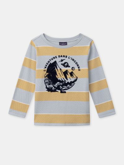 БЛУЗА С ДЕСЕН И МОТИВ ЗА МОМЧЕ 